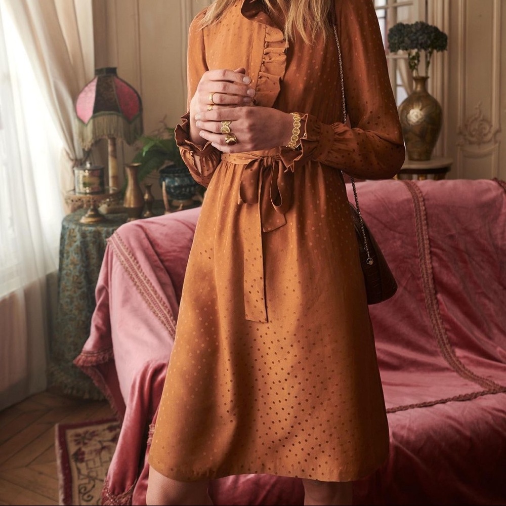 sezane x manoush luba dress